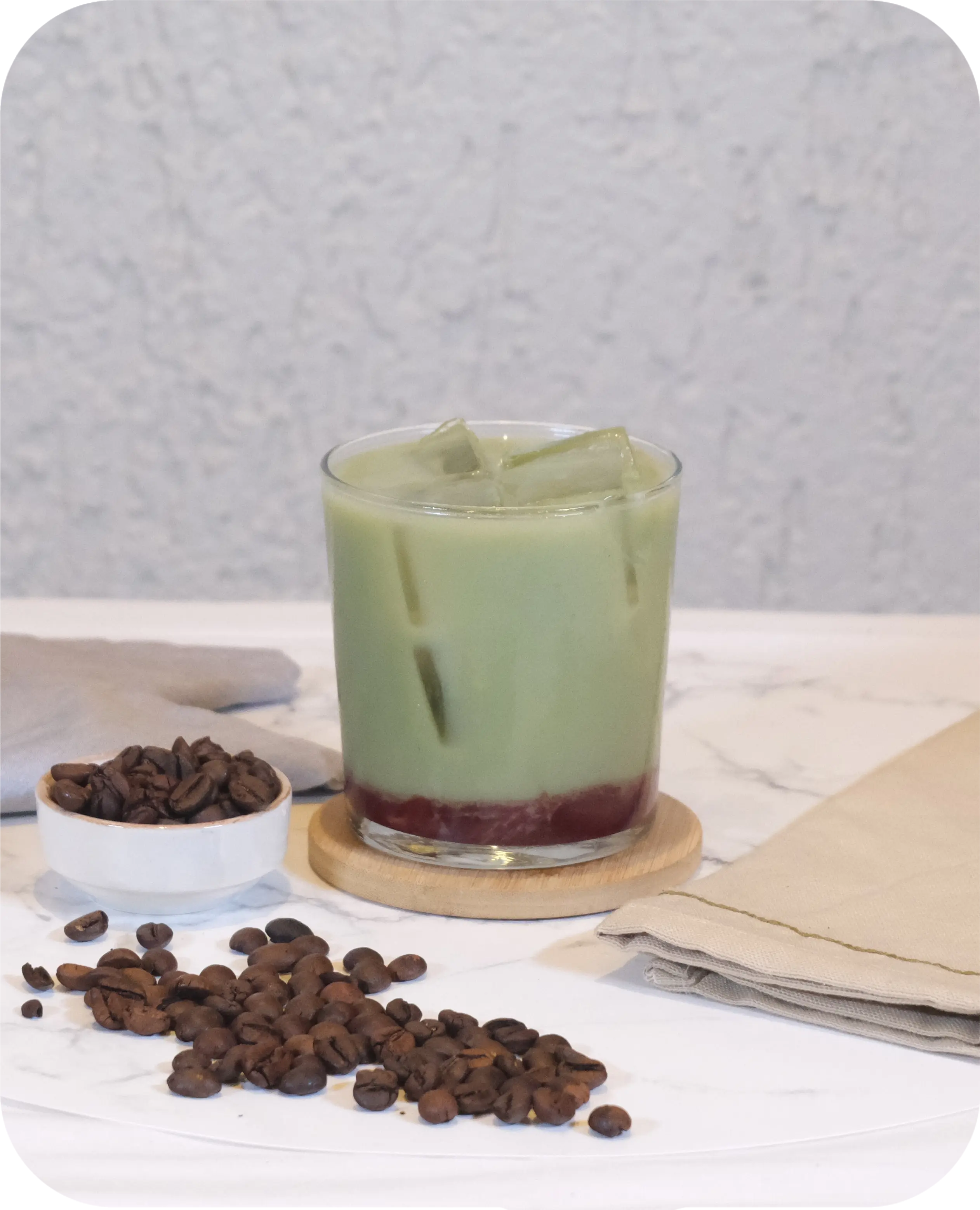 Iced Strawberry Matcha Latte