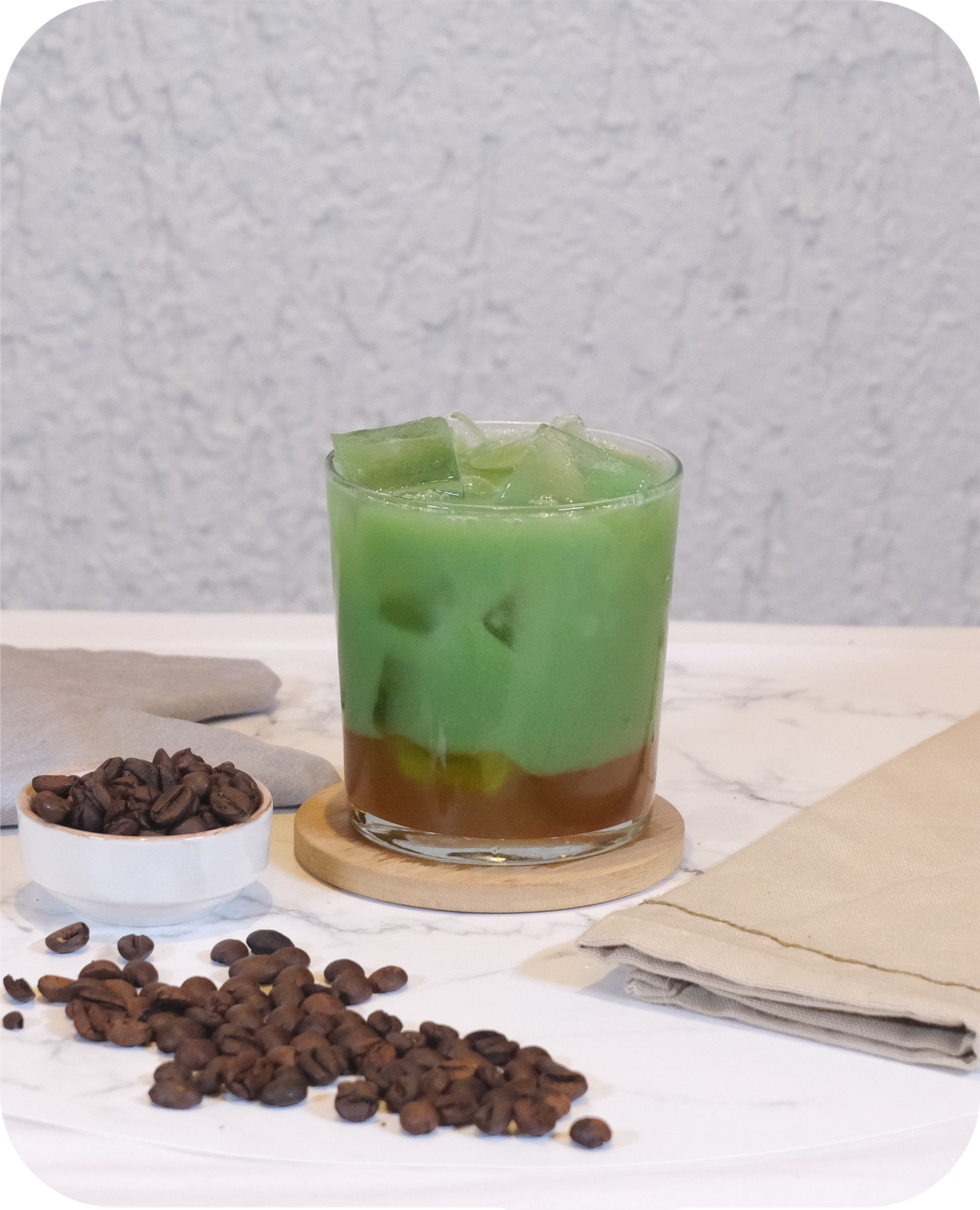 Iced Mango Matcha Latte